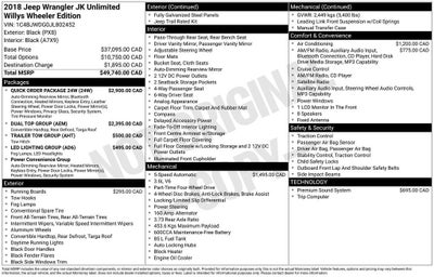 2018 Jeep Wrangler JK Unlimited Sport