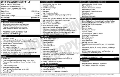 2011 Chevrolet Cruze LTZ