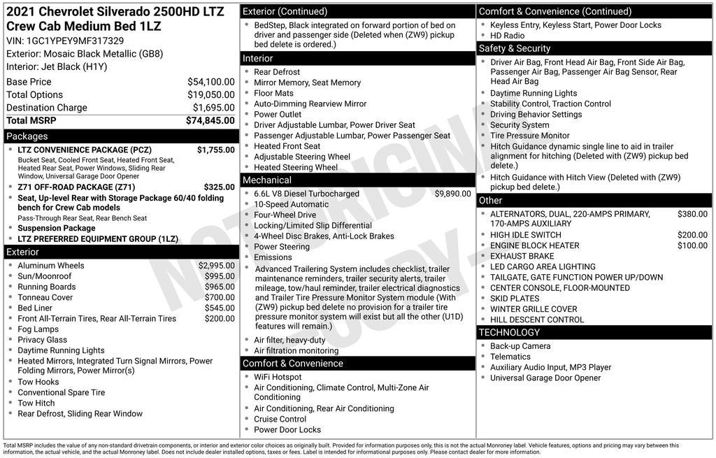 2021 Chevrolet Silverado 2500 HD LTZ