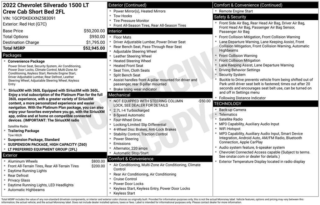 2022 Chevrolet Silverado 1500 LT
