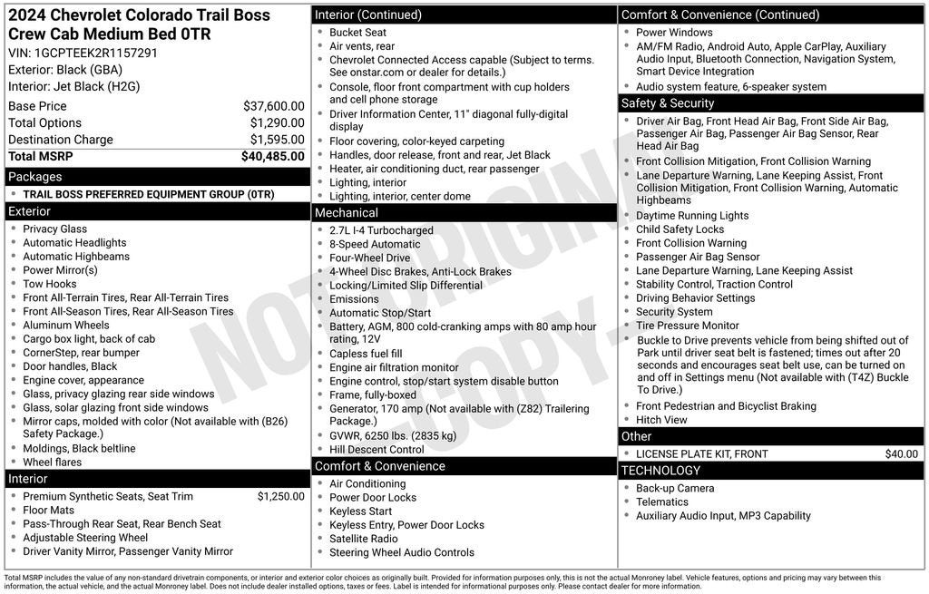 2024 Chevrolet Colorado Trail Boss