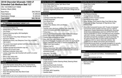 2018 Chevrolet Silverado 1500 LT