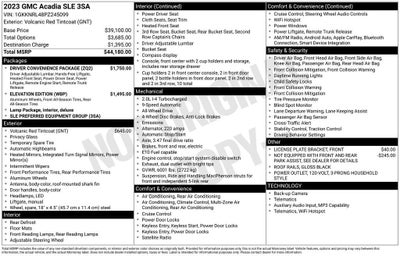 2023 GMC Acadia SLE