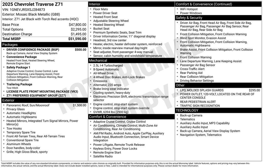2025 Chevrolet Traverse Z71