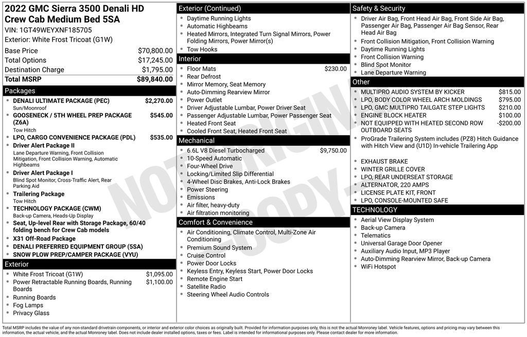 2022 GMC Sierra 3500 HD Denali