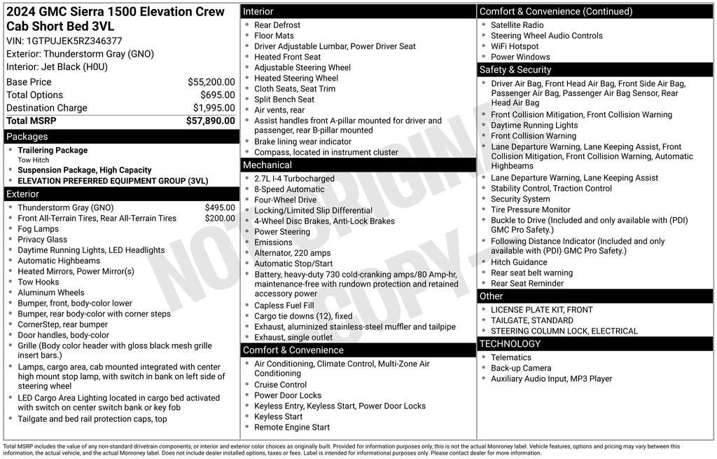 2024 GMC Sierra 1500 Elevation