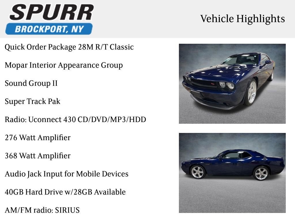 2013 Dodge Challenger R/T Classic