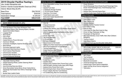 2019 Chrysler Pacifica Touring L