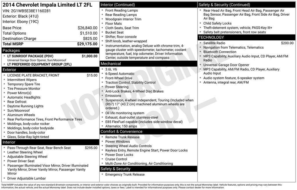 2014 Chevrolet Impala LT