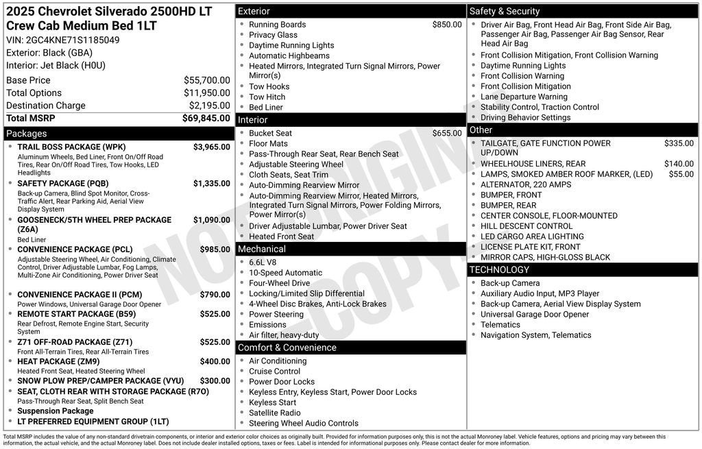 2025 Chevrolet Silverado 2500 HD LT
