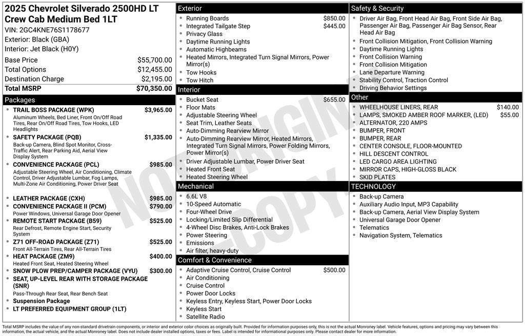 2025 Chevrolet Silverado 2500 HD LT