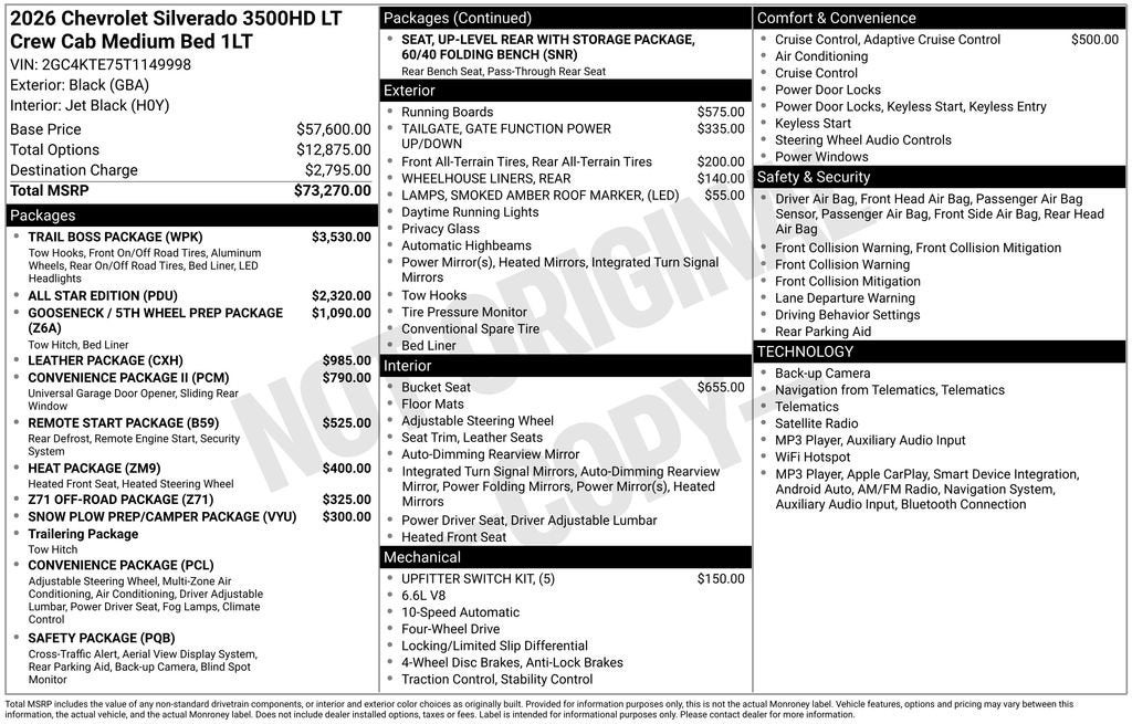 2026 Chevrolet Silverado 3500 HD LT