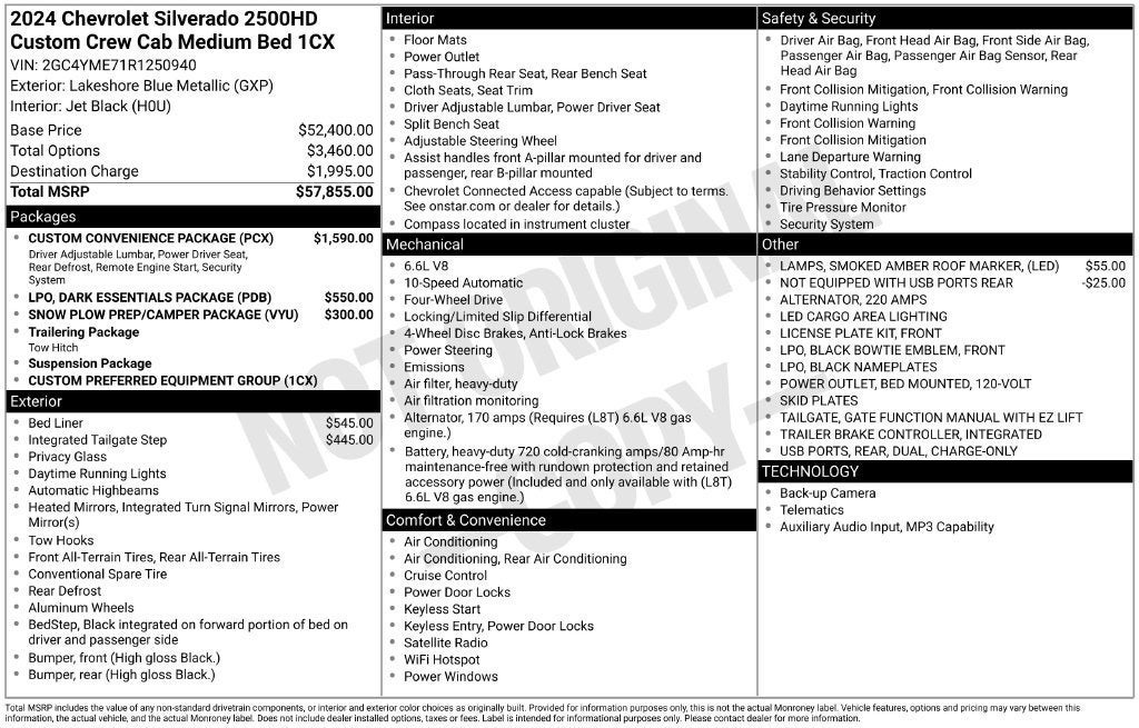 2024 Chevrolet Silverado 2500 HD Custom