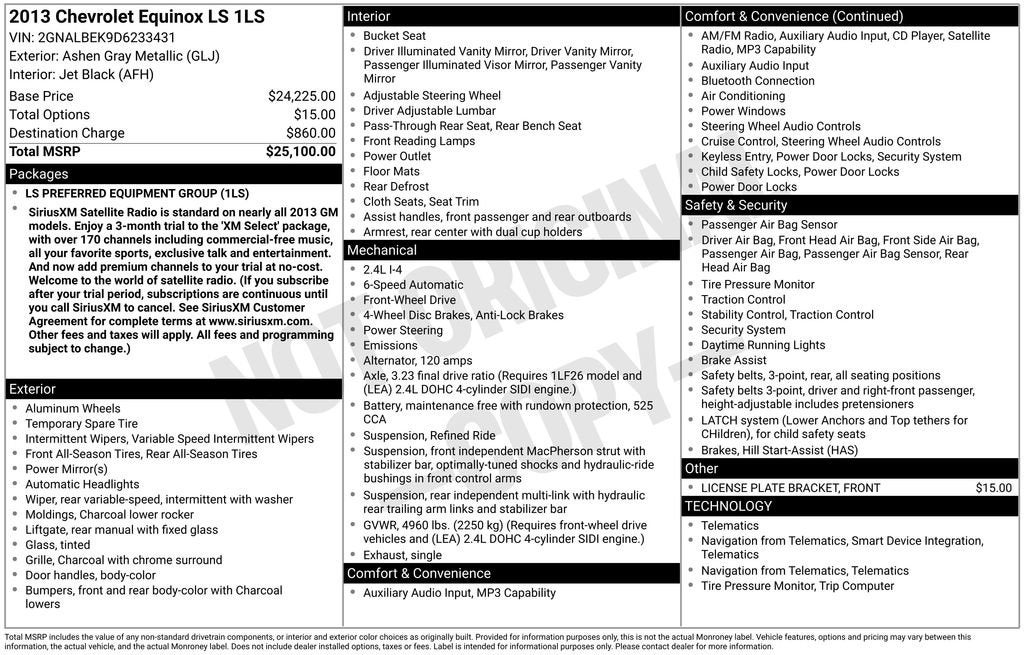 2013 Chevrolet Equinox LS