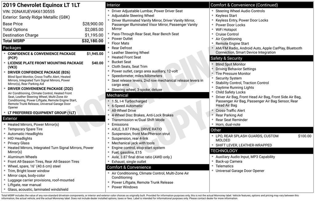 2019 Chevrolet Equinox LT