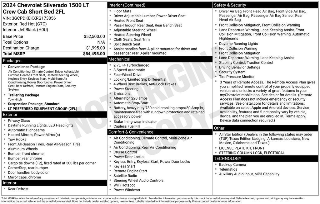 2024 Chevrolet Silverado 1500 LT (2FL)