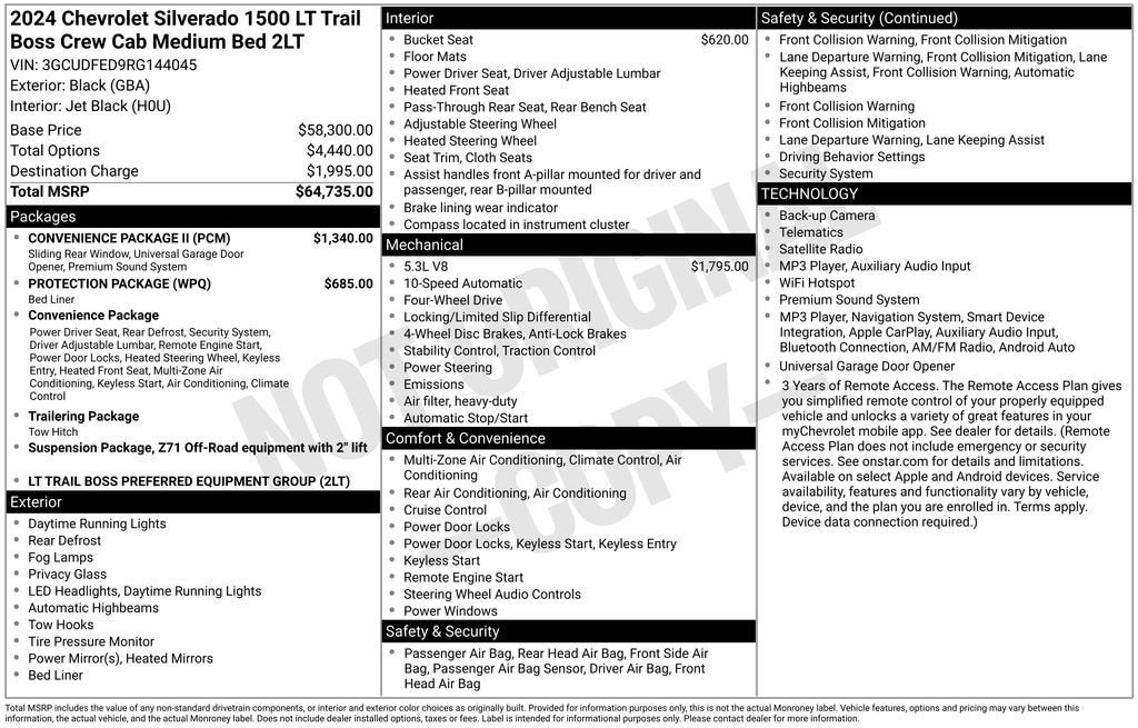 2024 Chevrolet Silverado 1500 LT Trail Boss
