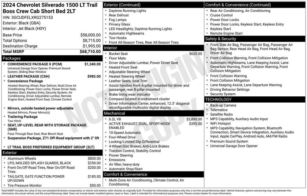 2024 Chevrolet Silverado 1500 LT Trail Boss
