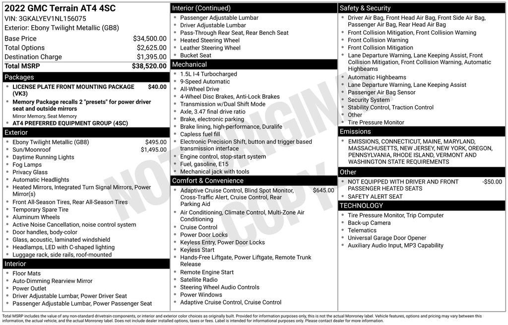 2022 GMC Terrain AT4