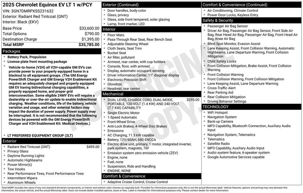 2025 Chevrolet Equinox EV LT