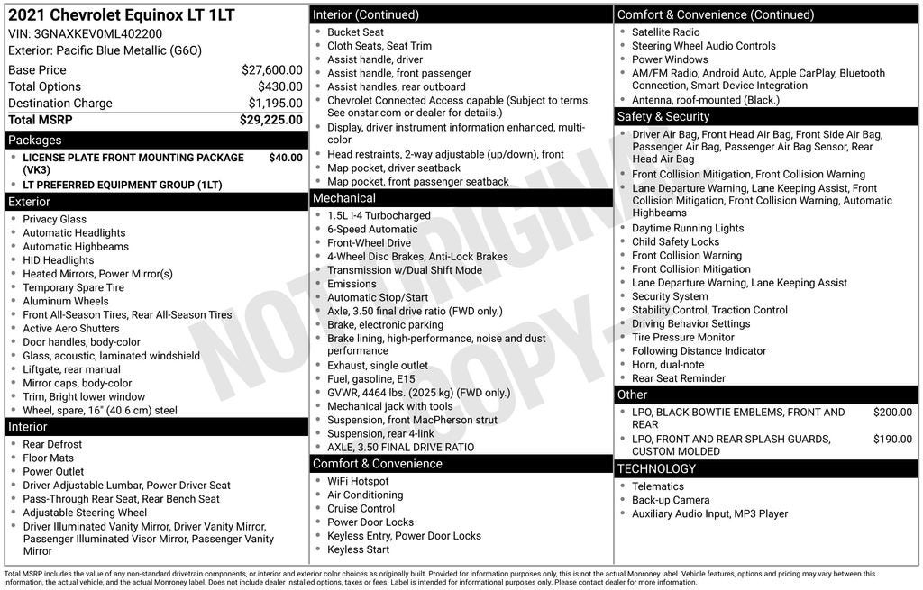 2021 Chevrolet Equinox LT