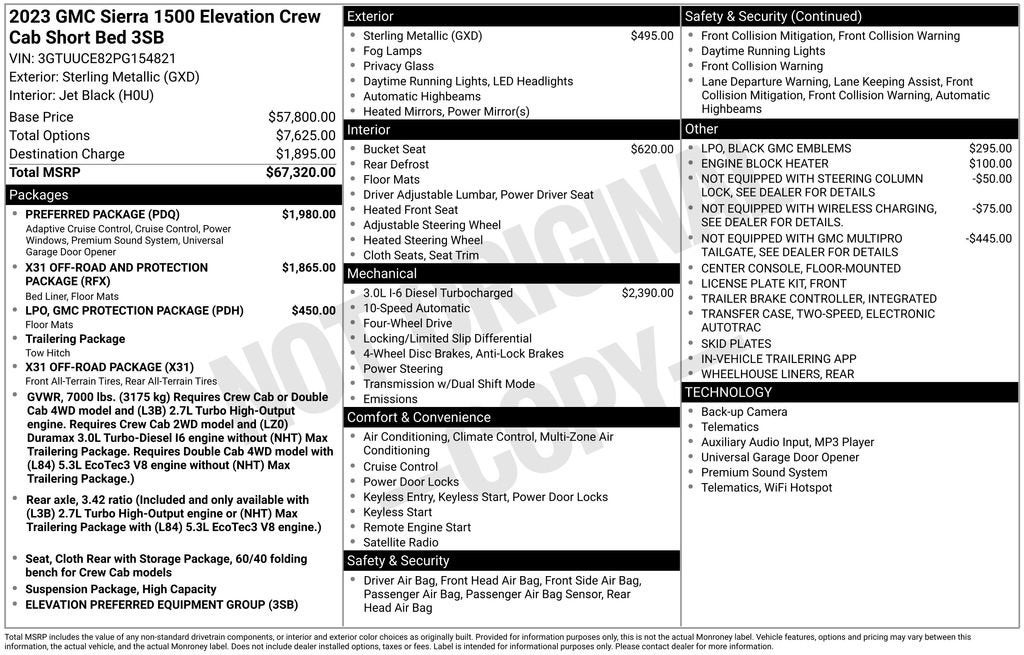 2023 GMC Sierra 1500 Elevation