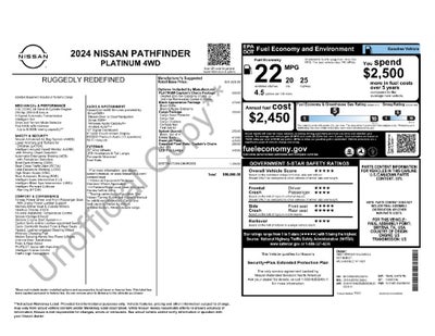 2024 Nissan Pathfinder Platinum