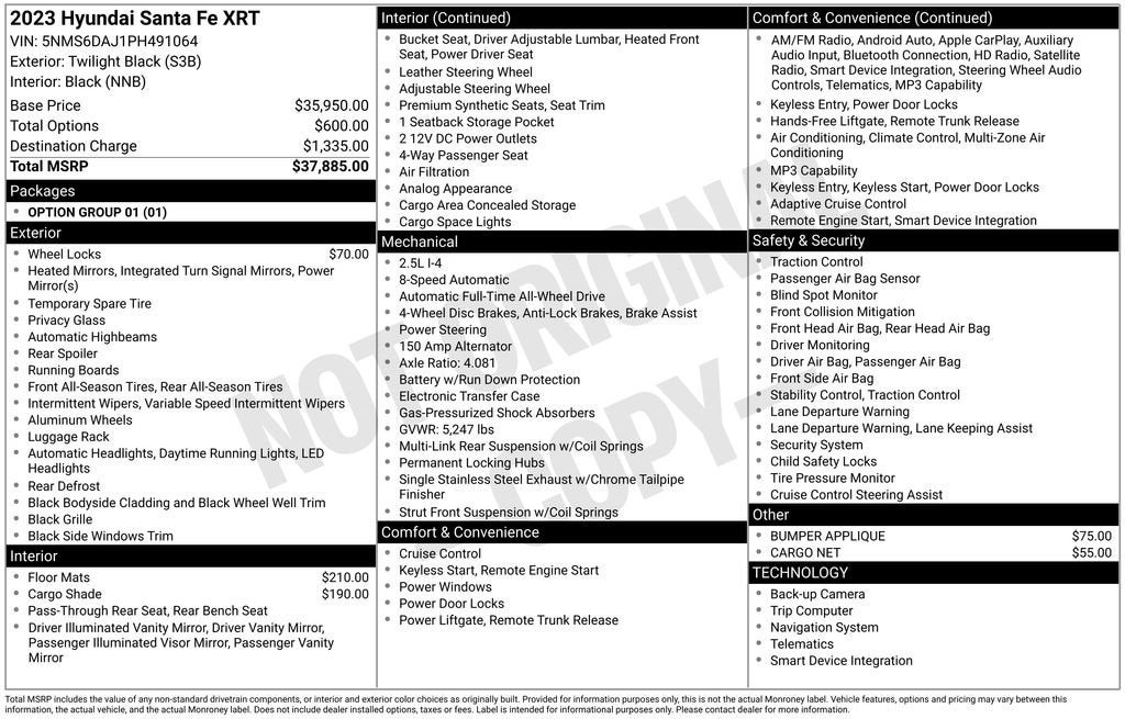 2023 Hyundai Santa Fe XRT