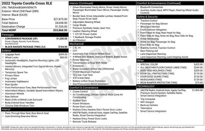 2022 Toyota Corolla Cross XLE