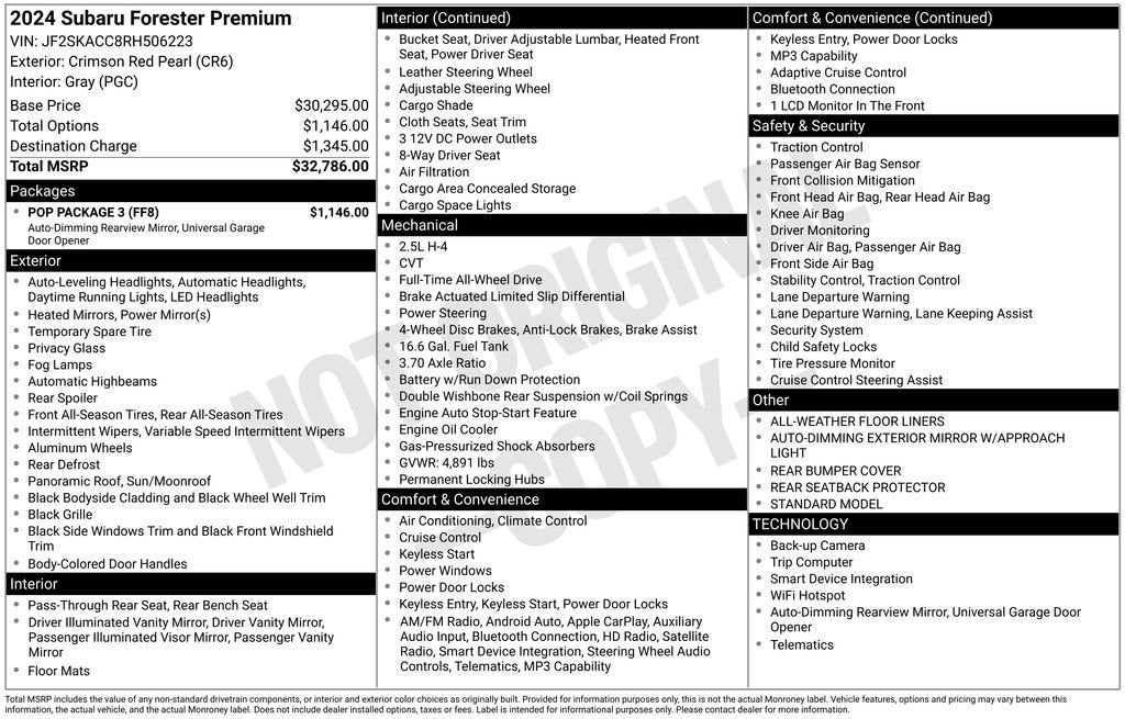 2024 Subaru Forester Premium