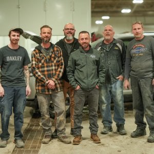 Group Picture of guys in collision	